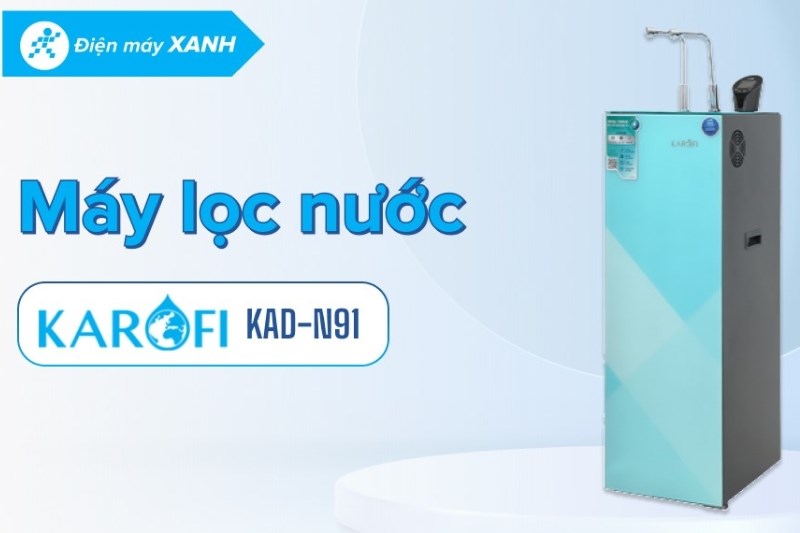 Máy lọc nước RO nóng lạnh Karofi KAD-N91 10 lõi
