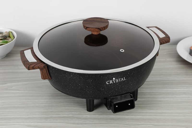 Nồi lẩu điện 2 ngăn Crystal NLA26 6 l&iacute;t