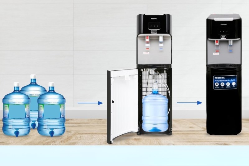 C&acirc;y nước n&oacute;ng lạnh Toshiba RWF-W1669BV(K1) 650W   