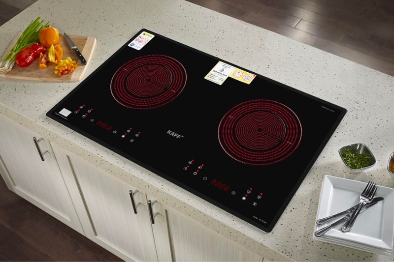 Bếp hồng ngoại đ&ocirc;i lắp &acirc;m KAFF KF-073CC