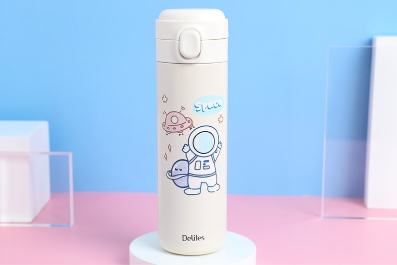  B&igrave;nh giữ nhiệt inox 450 ml Delites TH05021 trắng