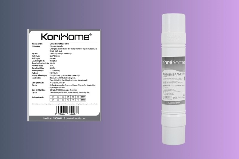 Lõi lọc R.O Korihome số 4 RO Membrane