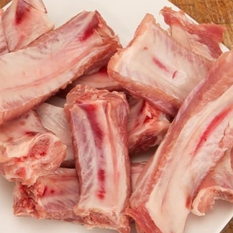 Bước 1 Chuẩn bị nguyên liệu Sườn nướng cam (Công thức được chia sẻ từ Tiktok Vào bếp cùng Điện máy XANH)