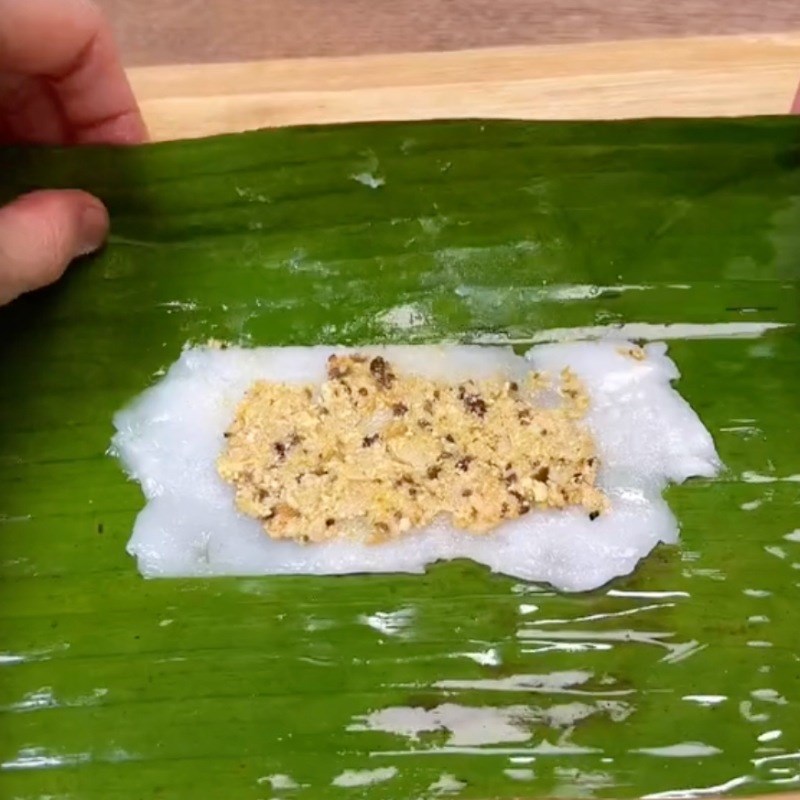 Bước 5 Gói bánh Bánh nậm chay nhân nấm đùi gà