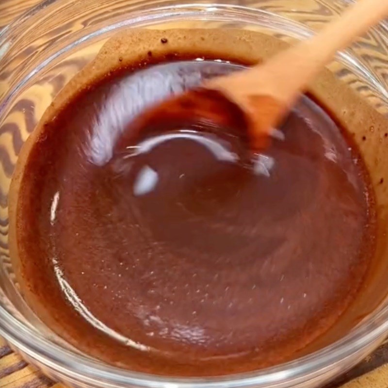 Bước 1 Khuấy tan bột milo Bánh cacao socola (Công thức được chia sẻ bởi Tiktok Vào bếp cùng Điện máy XANH)