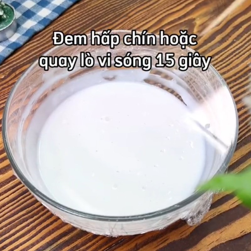 Bước 1 Làm mochi Bánh mochi donut (Công thức được chia sẻ từ Tiktok vào bếp cùng Điện máy XANH)