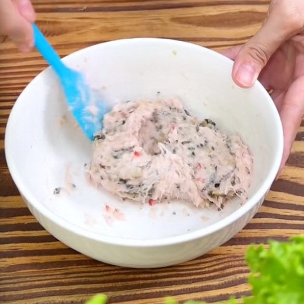 Bước 2 Làm viên mọc ốc Bún ốc mọc