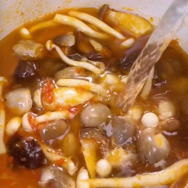 Bước 4 Nấu canh bún Canh bún chay riêu đậu hũ non