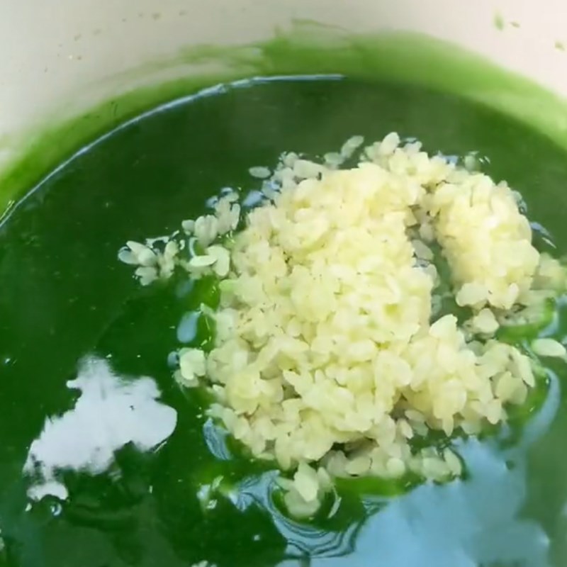 Bước 3 Nấu cốm xanh Sữa chua cốm xanh (Công thức được chia sẻ từ Tiktok Vào bếp cùng Điện máy XANH)