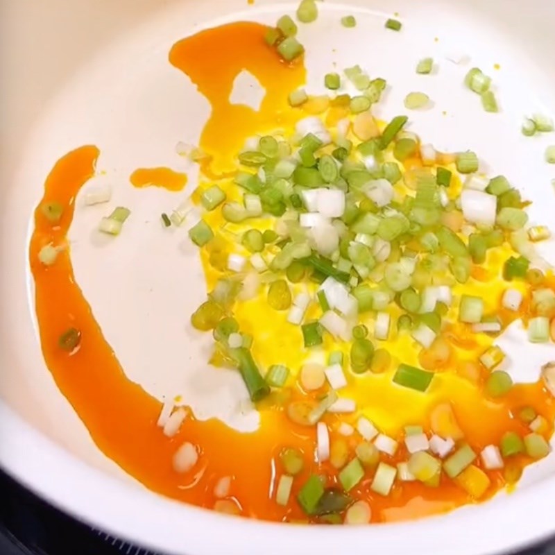 Bước 6 Nấu nước dùng Bún mọc chay dọc mùng (Công thực được chia sẻ bởi Tiktok Bếp chay XANH)