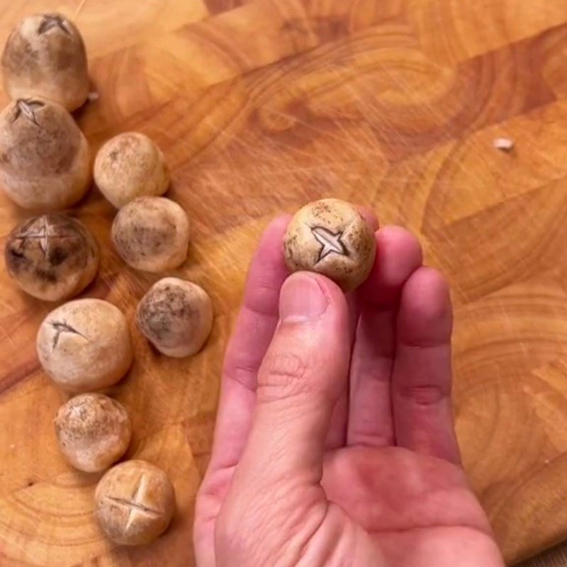 Bước 1 Sơ chế nguyên liệu Canh bún chay riêu đậu hũ non