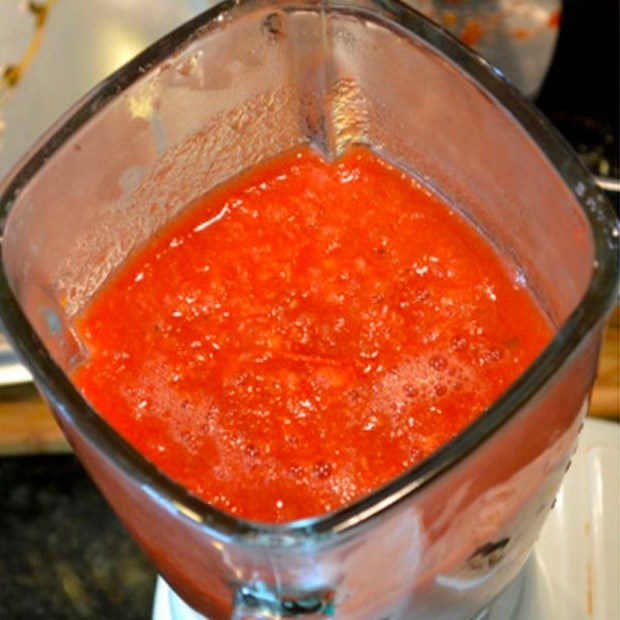 Bước 1 Sơ chế nguyên liệu Canh bún chay riêu đậu hũ non