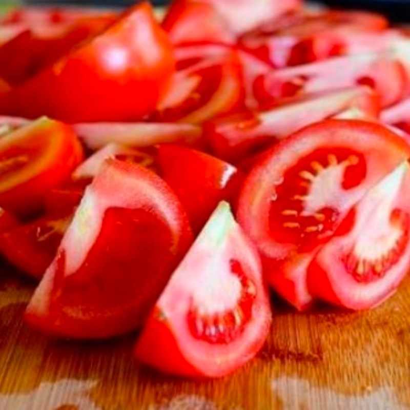 Bước 1 Sơ chế nguyên liệu Canh bún chay riêu đậu hũ non