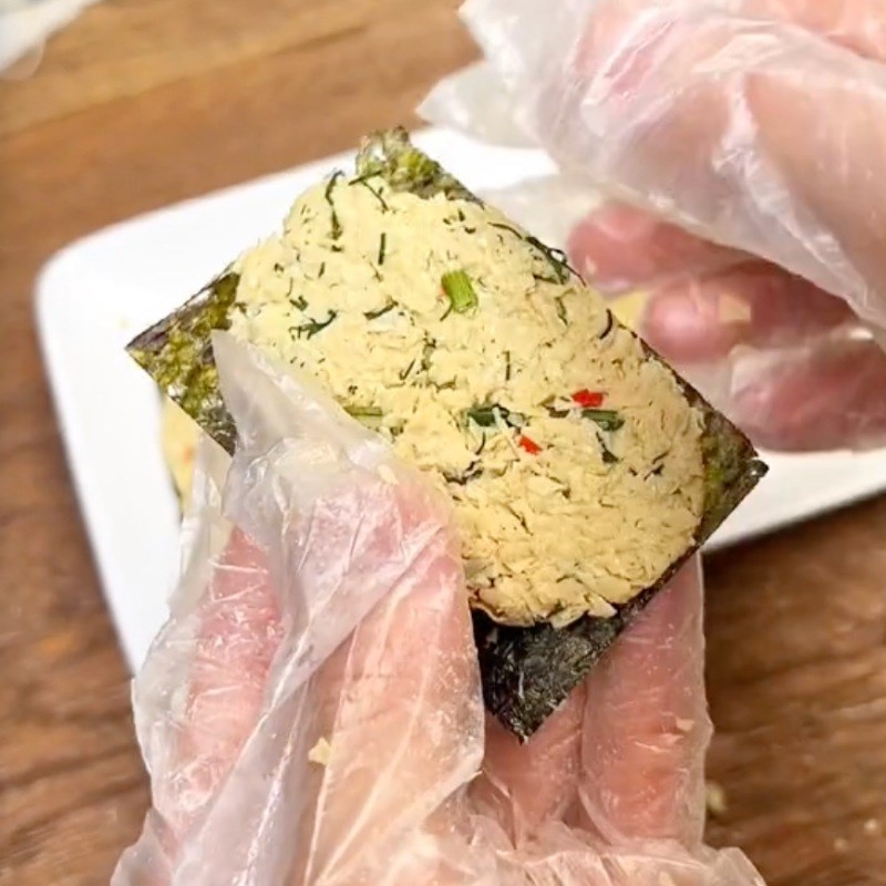 Bước 4 Tạo hình Bún mọc chay dọc mùng (Công thực được chia sẻ bởi Tiktok Bếp chay XANH)