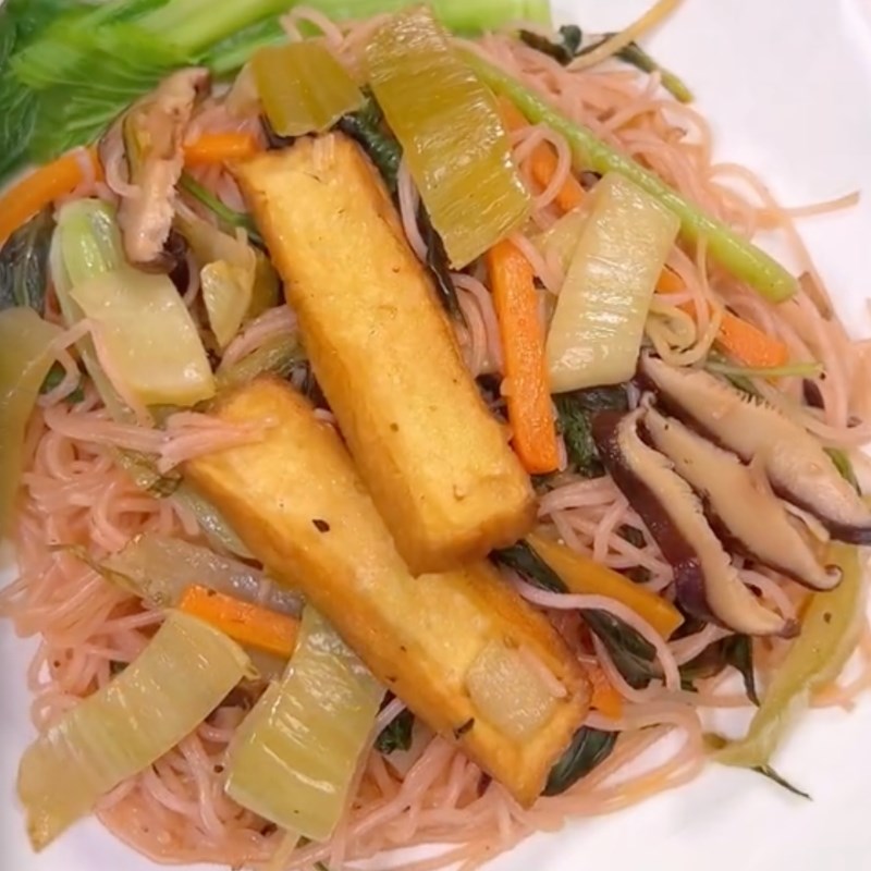 Bước 7 Thành phẩm Bún xào cải chua (Công thức được chia sẻ bởi Tiktok Bếp chay XANH)