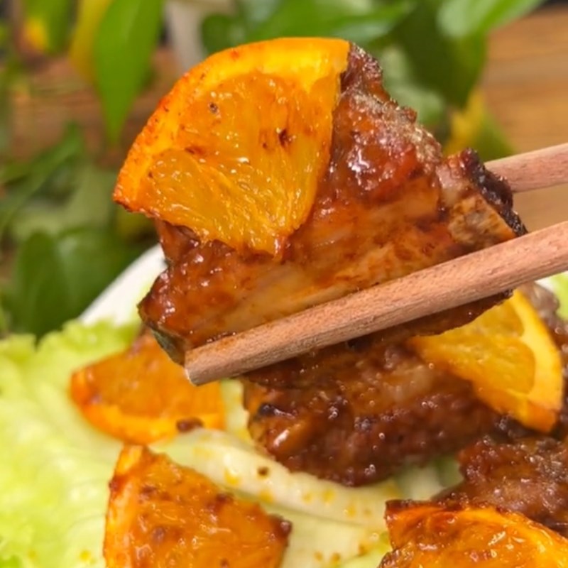 Bước 4 Thành phẩm Sườn nướng cam (Công thức được chia sẻ từ Tiktok Vào bếp cùng Điện máy XANH)