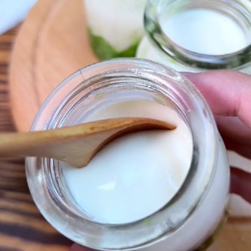 Bước 4 Thành phẩm Sữa chua cốm xanh (Công thức được chia sẻ từ Tiktok Vào bếp cùng Điện máy XANH)