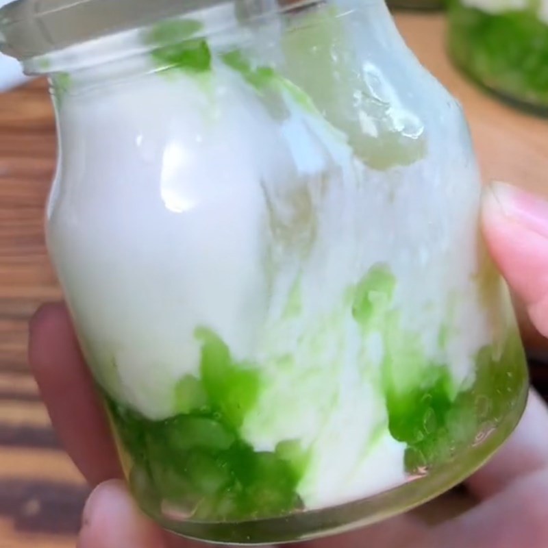 Bước 4 Thành phẩm Sữa chua cốm xanh (Công thức được chia sẻ từ Tiktok Vào bếp cùng Điện máy XANH)