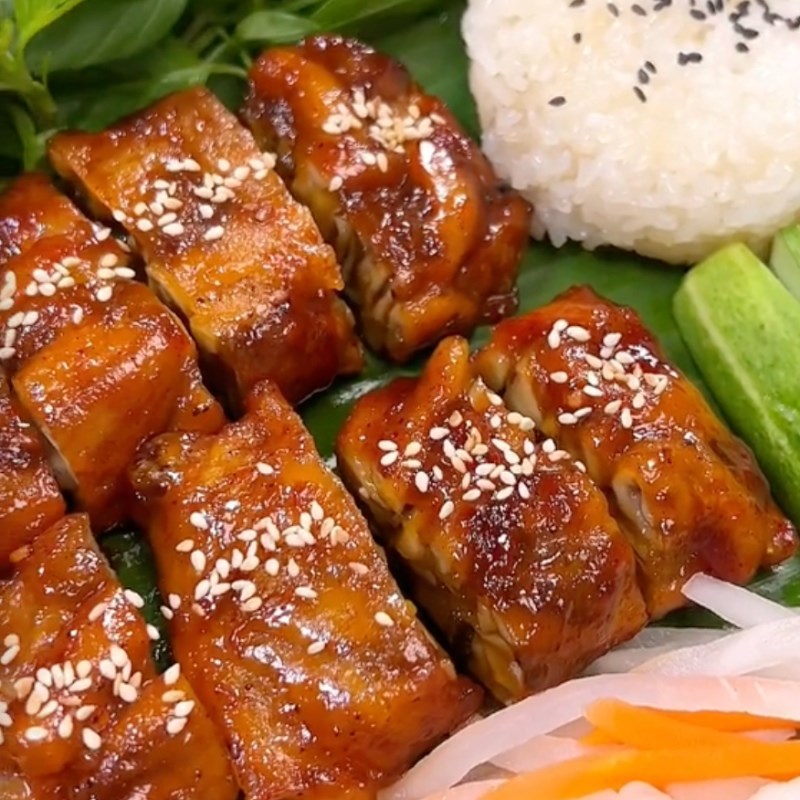 Bước 8 Thành phẩm Gà chay cuộn nấm bào ngư