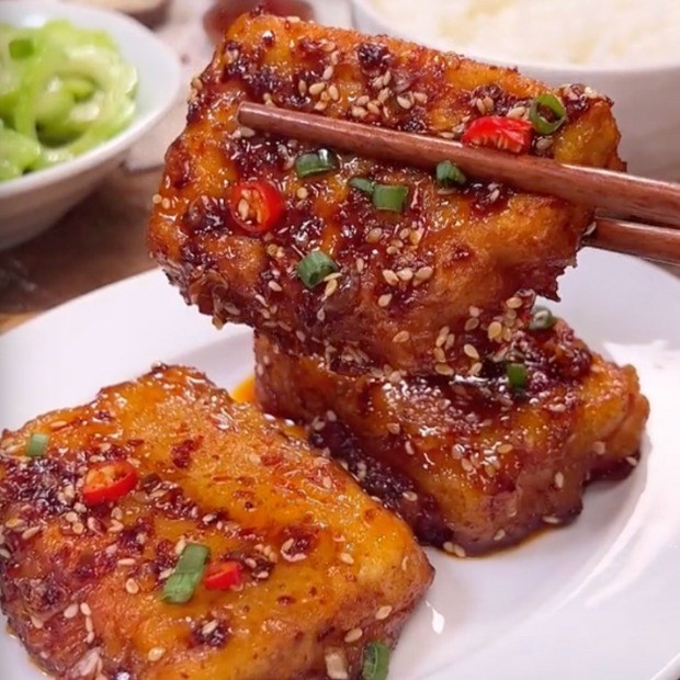 Bước 6 Thành phẩm Đậu hũ kho nước tương (Công thức được chia sẻ bởi Tiktok Bếp chay XANH)