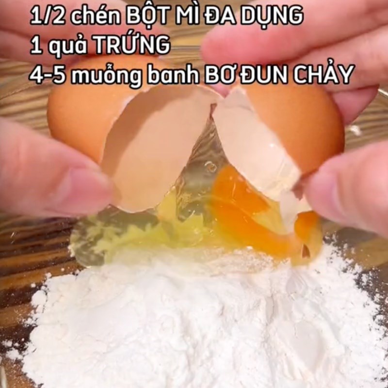 Bước 2 Trộn bột Bánh cacao socola (Công thức được chia sẻ bởi Tiktok Vào bếp cùng Điện máy XANH)
