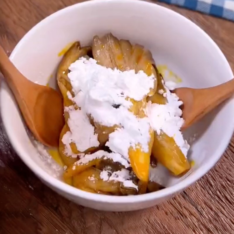 Bước 3 Trộn nấm Gà chay cuộn nấm bào ngư