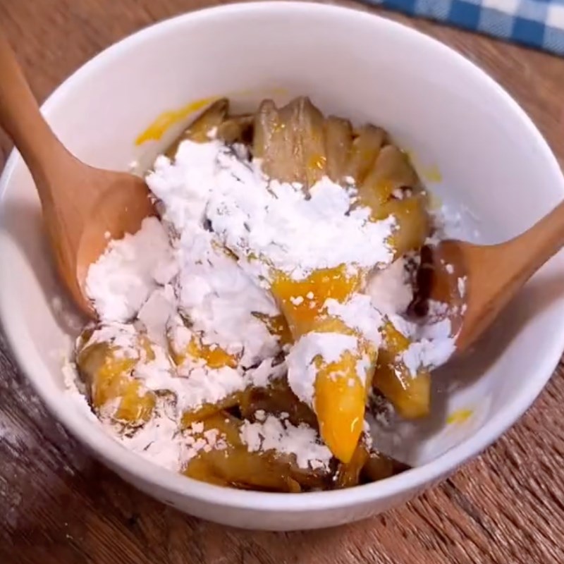 Bước 3 Trộn nấm Gà chay cuộn nấm bào ngư