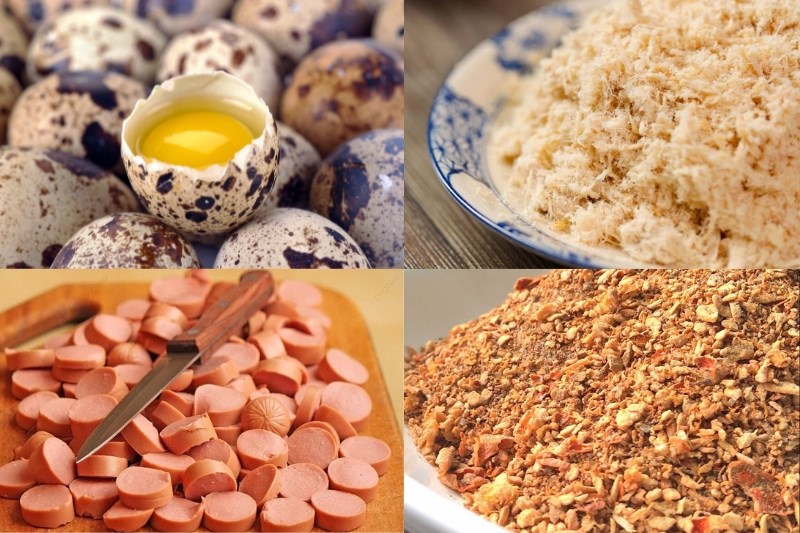 Nguyên liệu làm chén trứng nướng