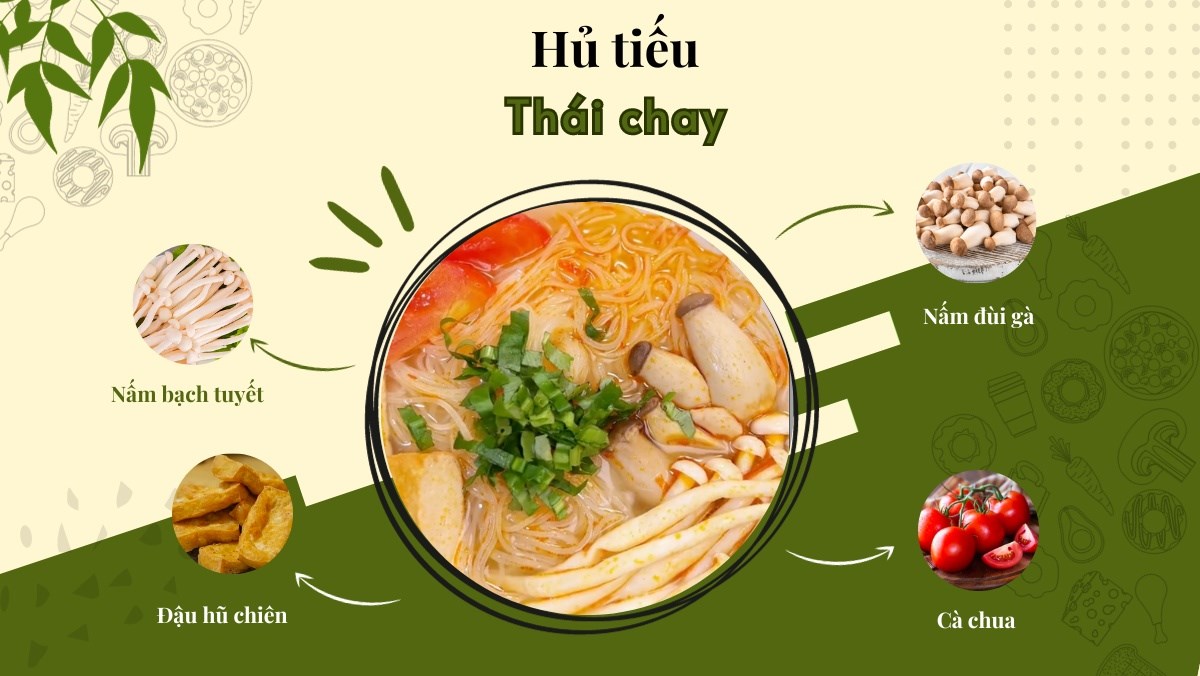 hủ tiếu thái chay