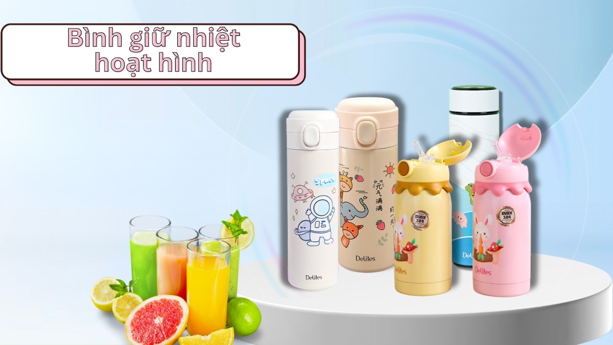 Gợi ý các mẫu bình giữ nhiệt hoạt hìn