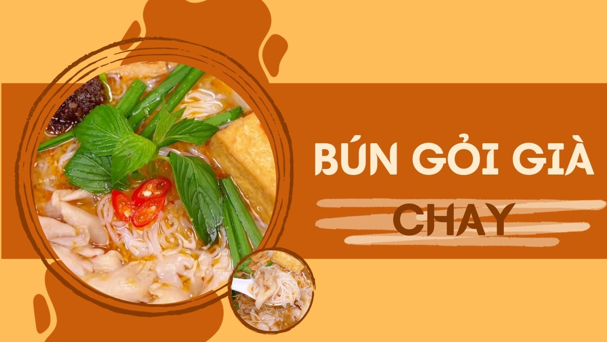 Bún gỏi già chay (Công thức được chia sẻ bởi Tiktok Bếp chay XANH)