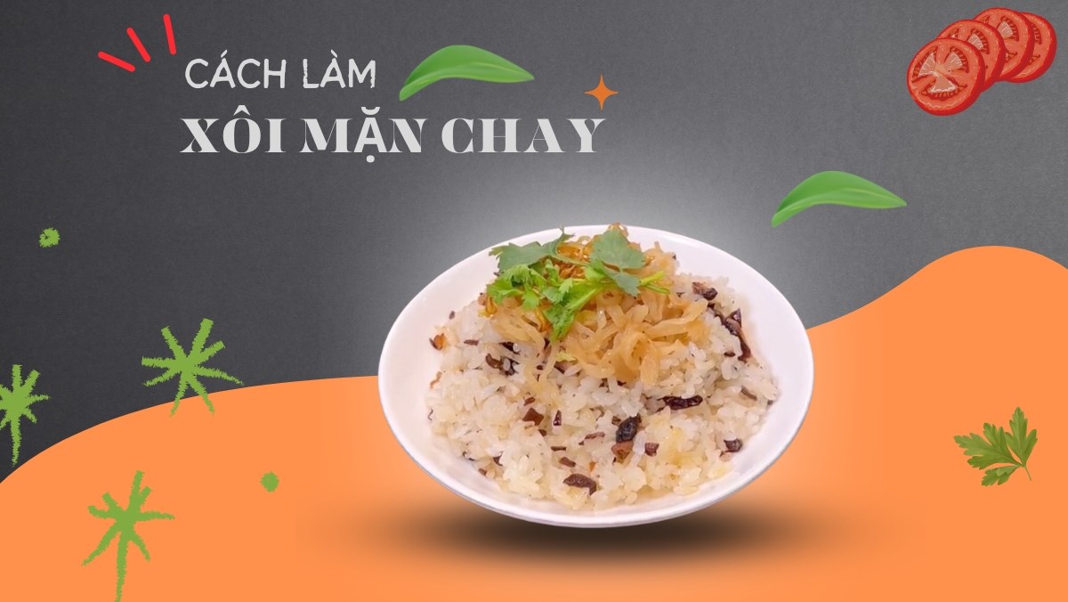 Xôi mặn chay (Công thức được chia sẻ bởi Tiktok Bếp chay XANH)