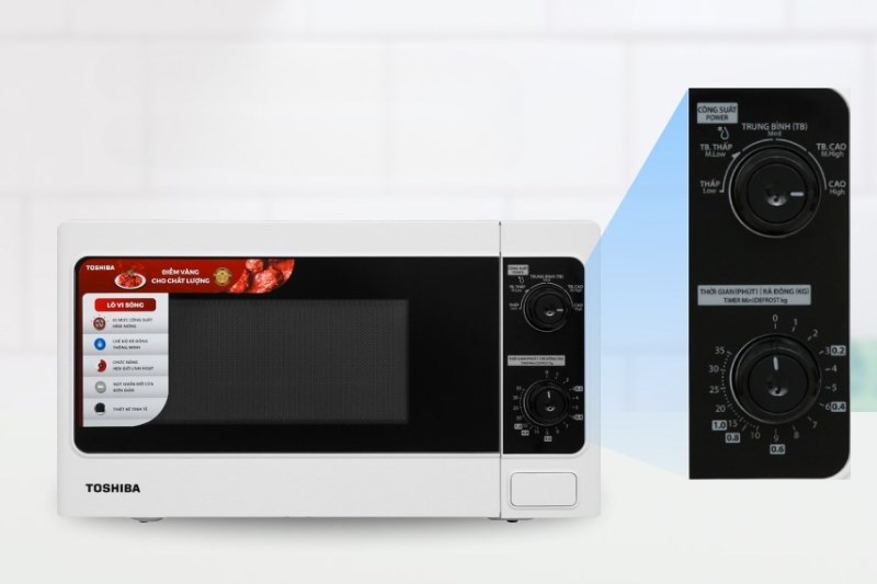 L&ograve; vi s&oacute;ng Toshiba ER-SM20(W1)VN 20 l&iacute;t