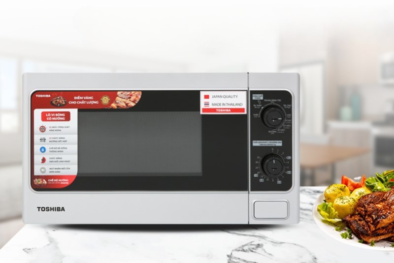 L&ograve; vi s&oacute;ng c&oacute; nướng Toshiba ER-SGM20(S1)VN 20 l&iacute;t 