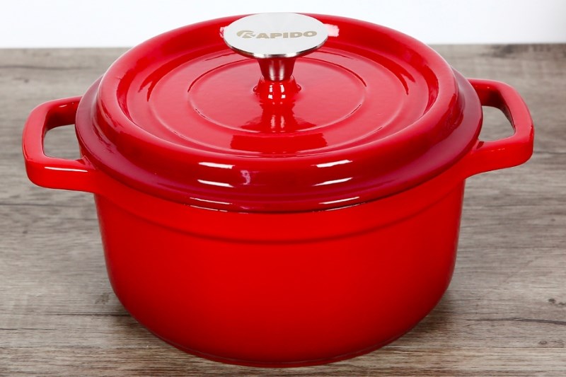 Nồi gang đ&uacute;c 20 cm Rapido RK20-RD