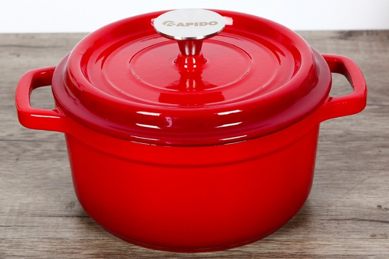 Nồi gang đ&uacute;c 24 cm Rapido RK24-RD