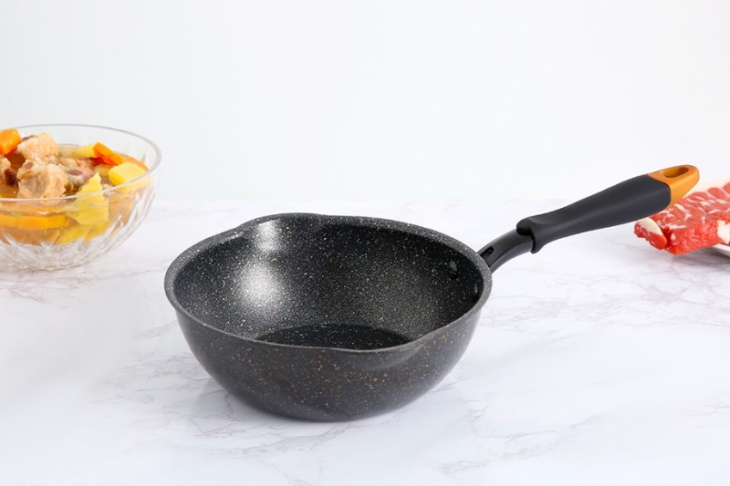 Chảo nh&ocirc;m s&acirc;u chống d&iacute;nh v&acirc;n đ&aacute; đ&aacute;y từ 20 cm Kangaroo KG662XS