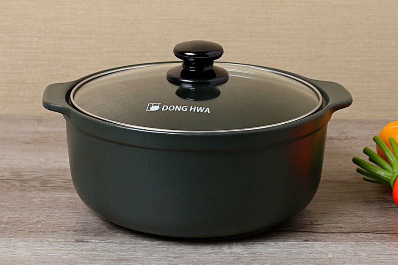 Nồi đất nắp k&iacute;nh 19 cm Dong hwa Tucbeghi G-704H