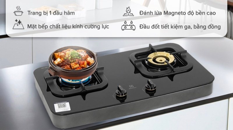 Bếp ga đôi Electrolux ETG7266GKR