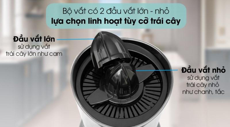 Đầu vắt tích hợp với các kích thước khác nhau