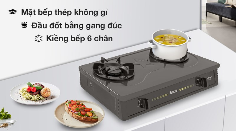 Bếp ga đ&ocirc;i Rinnai RV-MC27BE