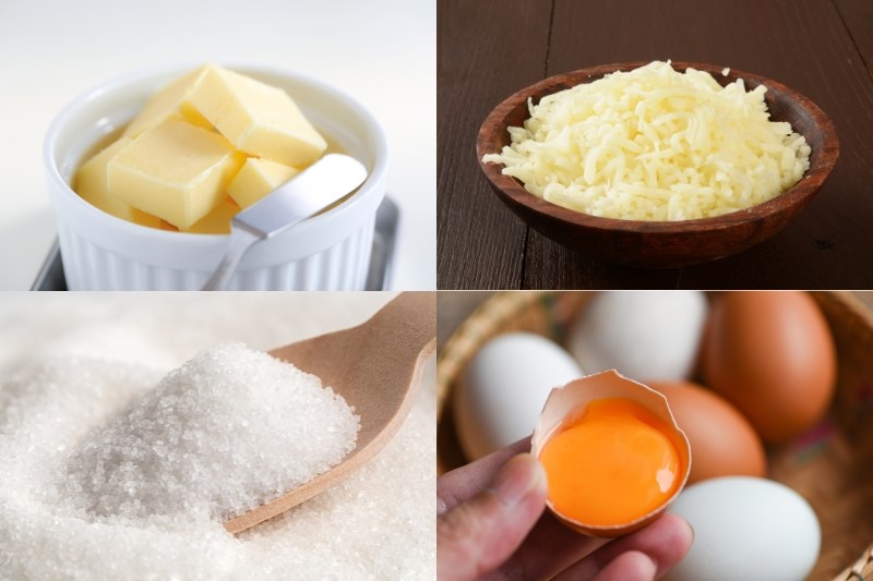 Nguyên liệu món ăn món bánh que ngào đường