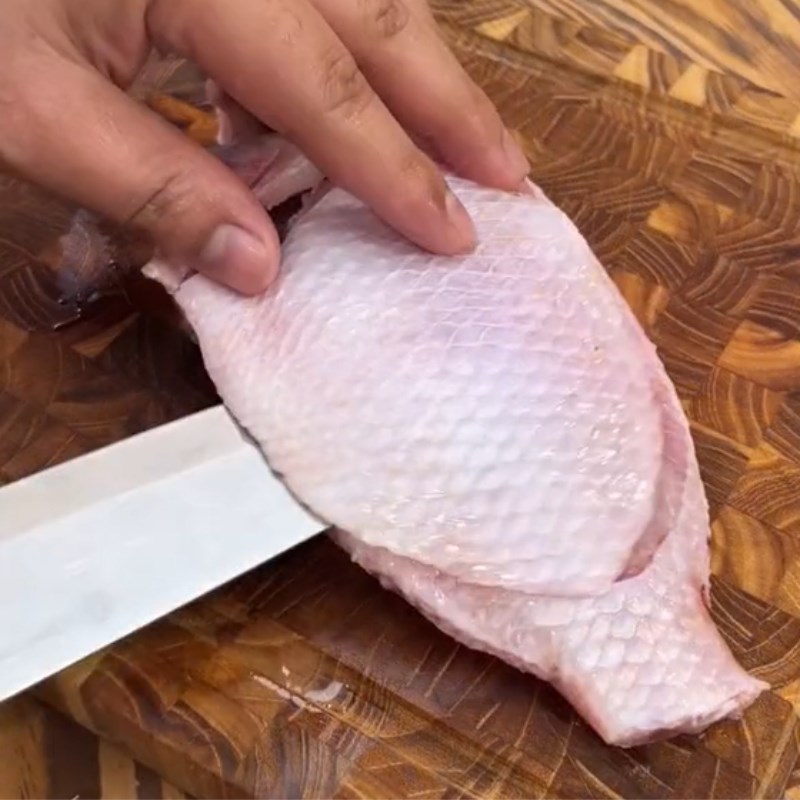 Bước 1 Chuẩn bị nguyên liệu Cá diêu hồng sốt cam (Công thức được chia sẻ từ Tiktok vào bếp cùng Điện máy XANH)