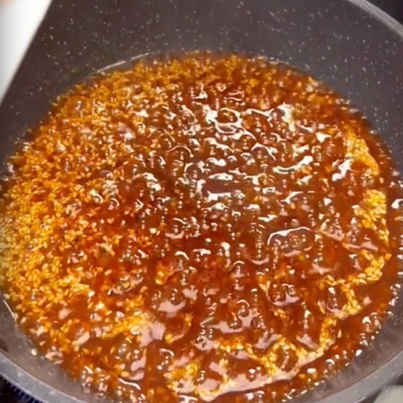 Bước 5 Nấm đùi gà sốt mè rang Nấm đùi gà sốt mè