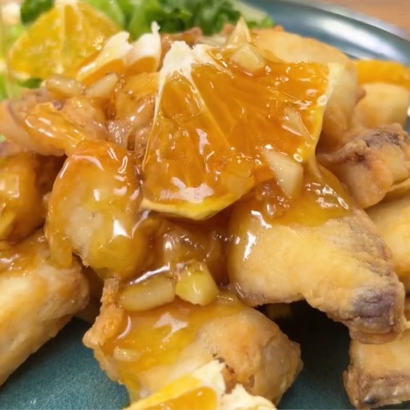 Bước 4 Thành phẩm Cá diêu hồng sốt cam (Công thức được chia sẻ từ Tiktok vào bếp cùng Điện máy XANH)