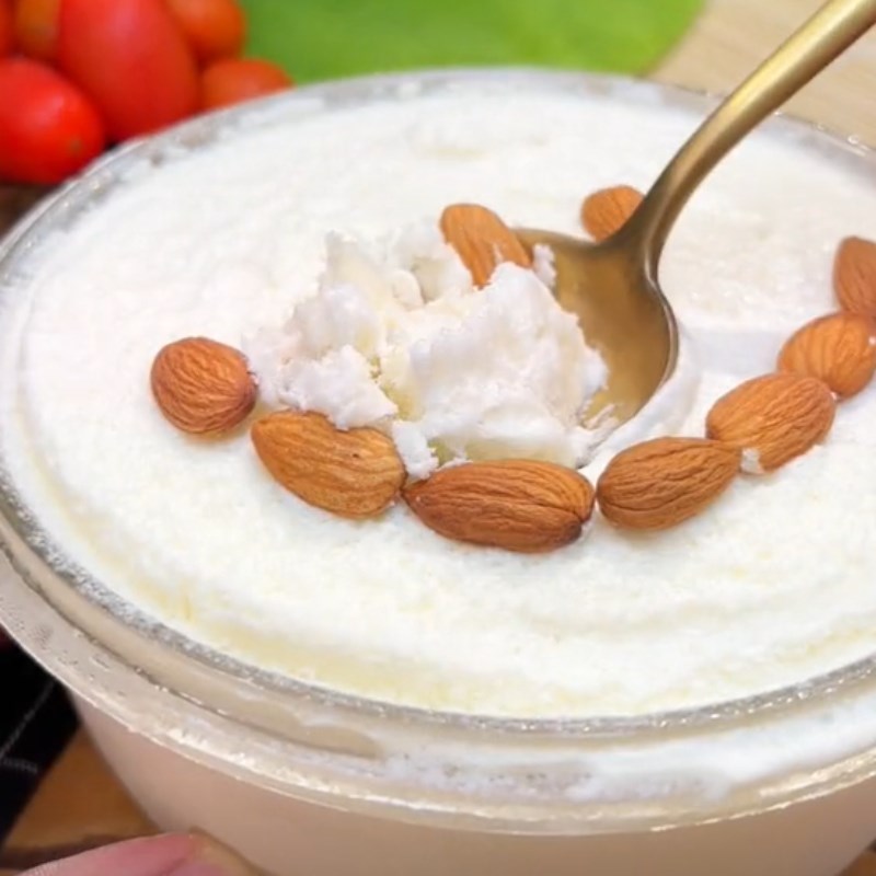 Bước 4 Thành phẩm Kem vải (Công thức được chia sẻ từ Tiktok Vào bếp cùng Điện amasy XANH)