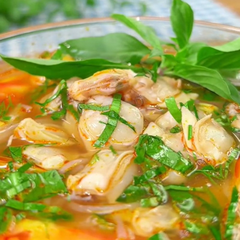 Bước 4 Thành phẩm Bún nghêu chua cay (Công thức được chia sẻ từ Tiktok Vào bếp cùng Điện máy XANH)