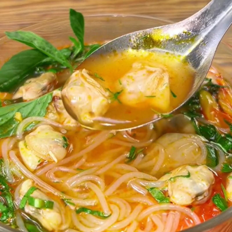Bước 4 Thành phẩm Bún nghêu chua cay (Công thức được chia sẻ từ Tiktok Vào bếp cùng Điện máy XANH)