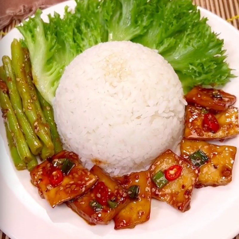 Bước 6 Thành phẩm Nấm đùi gà sốt mè