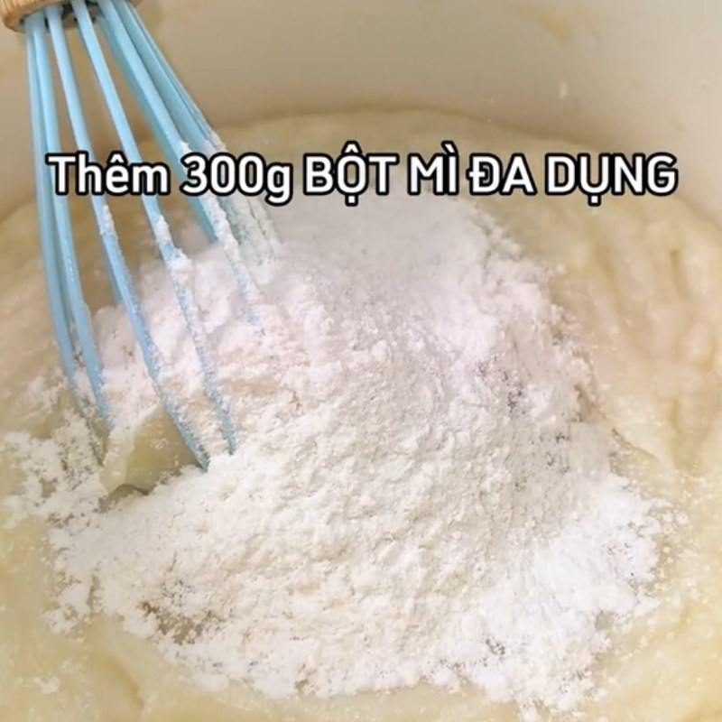 Bước 1 Trộn bột Bánh que phô mai